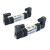 Pneumatic Double Solenoid Valve, 5 Way, 12V/24V/110V/220V