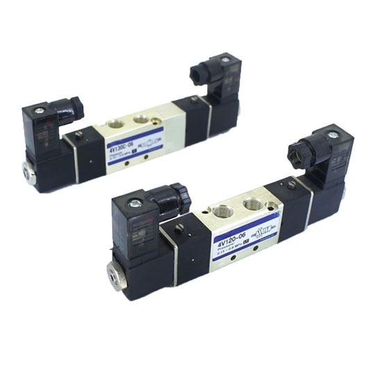 Pneumatic Double Solenoid Valve, 5 Way, 12V/24V/110V/220V Pneumatic Double Solenoid Valve, 5 Way, 12V/24V/110V/220V
