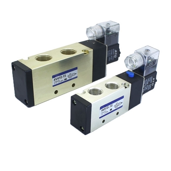 Pneumatic Single Solenoid Valve, 5 Way, 12V/24V/110V/220V Pneumatic Single Solenoid Valve, 5 Way, 12V/24V/110V/220V