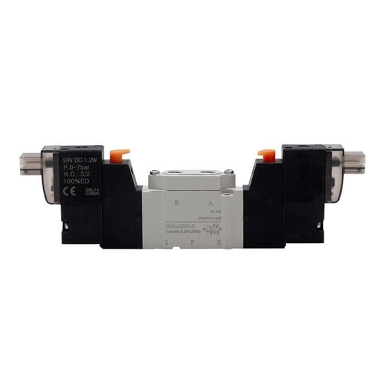 Pneumatic Solenoid Valve, 2 Position 5 Way, 12V/24V Pneumatic Solenoid Valve, 2 Position 5 Way, 12V/24V