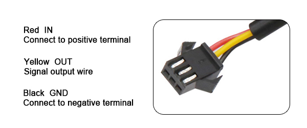 Turbine water flow sensor wiring