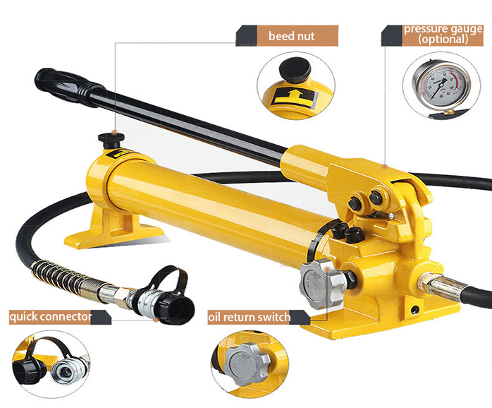 10000 psi hydraulic hand pump structure diagram